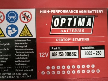 OPTIMA AGM RED TOP RTS-4.2 50А 815А 802250000 (27)